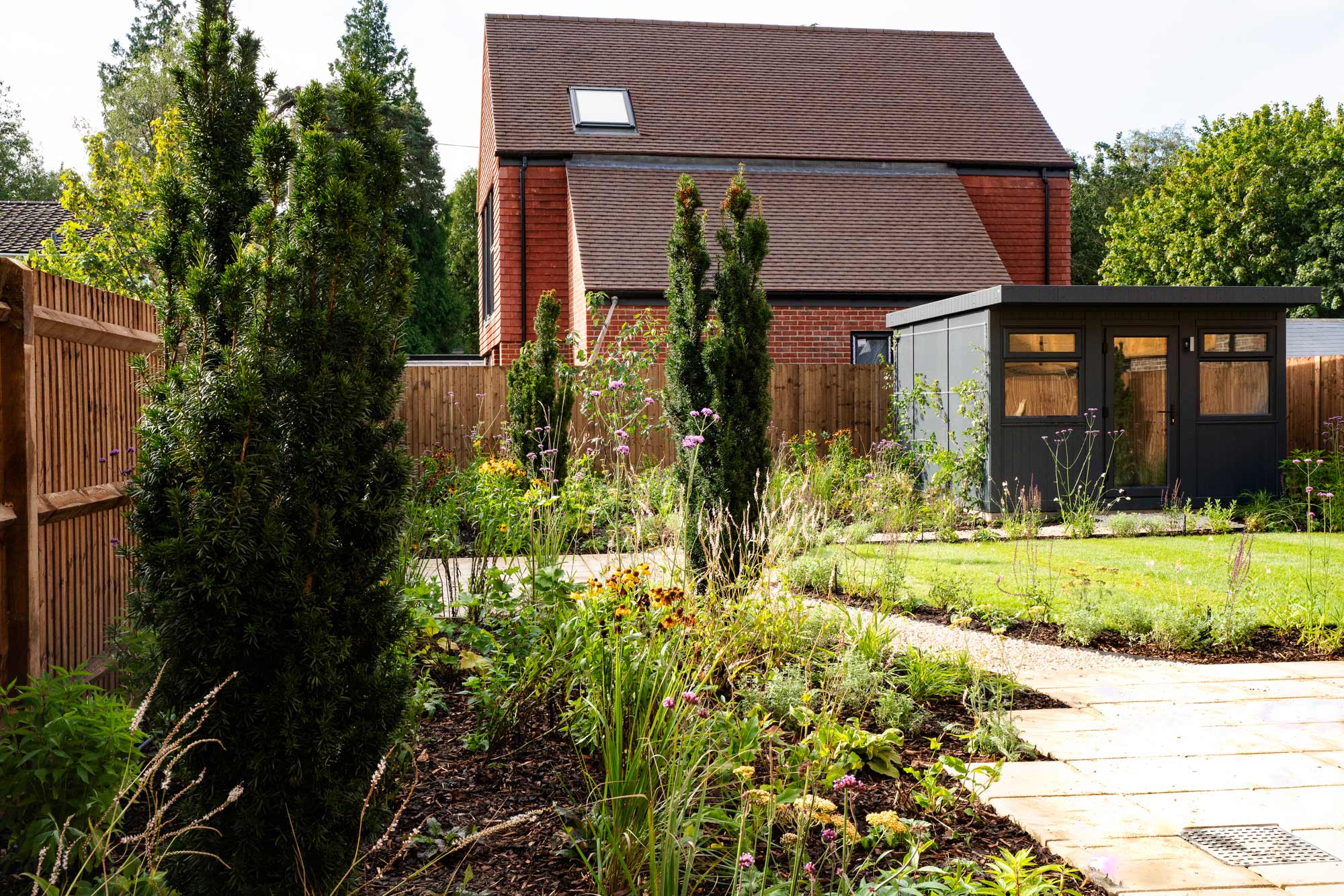 Completed garden design by The Conscious Gardening Co.