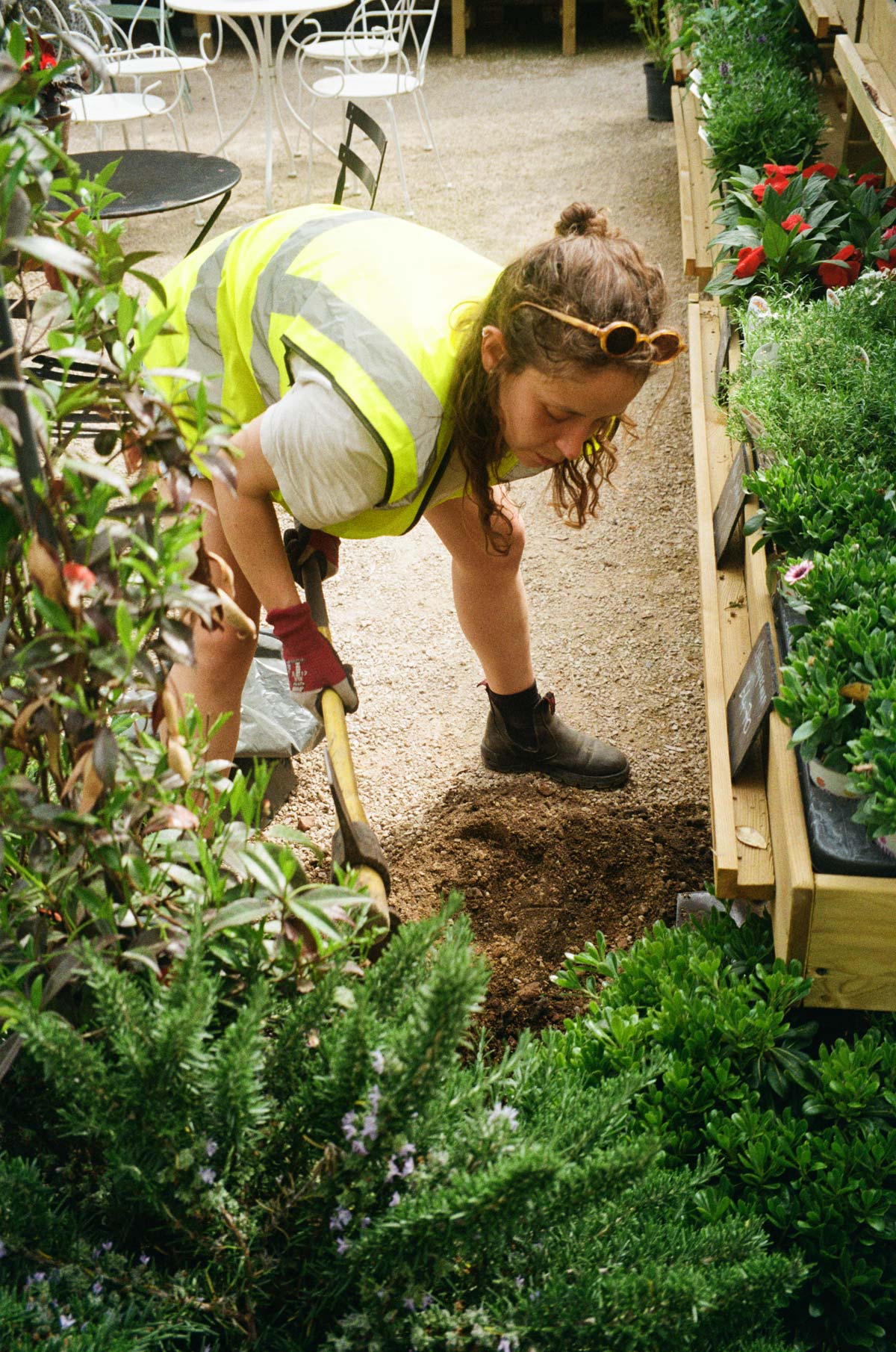 Conscious Gardening Co team member at work