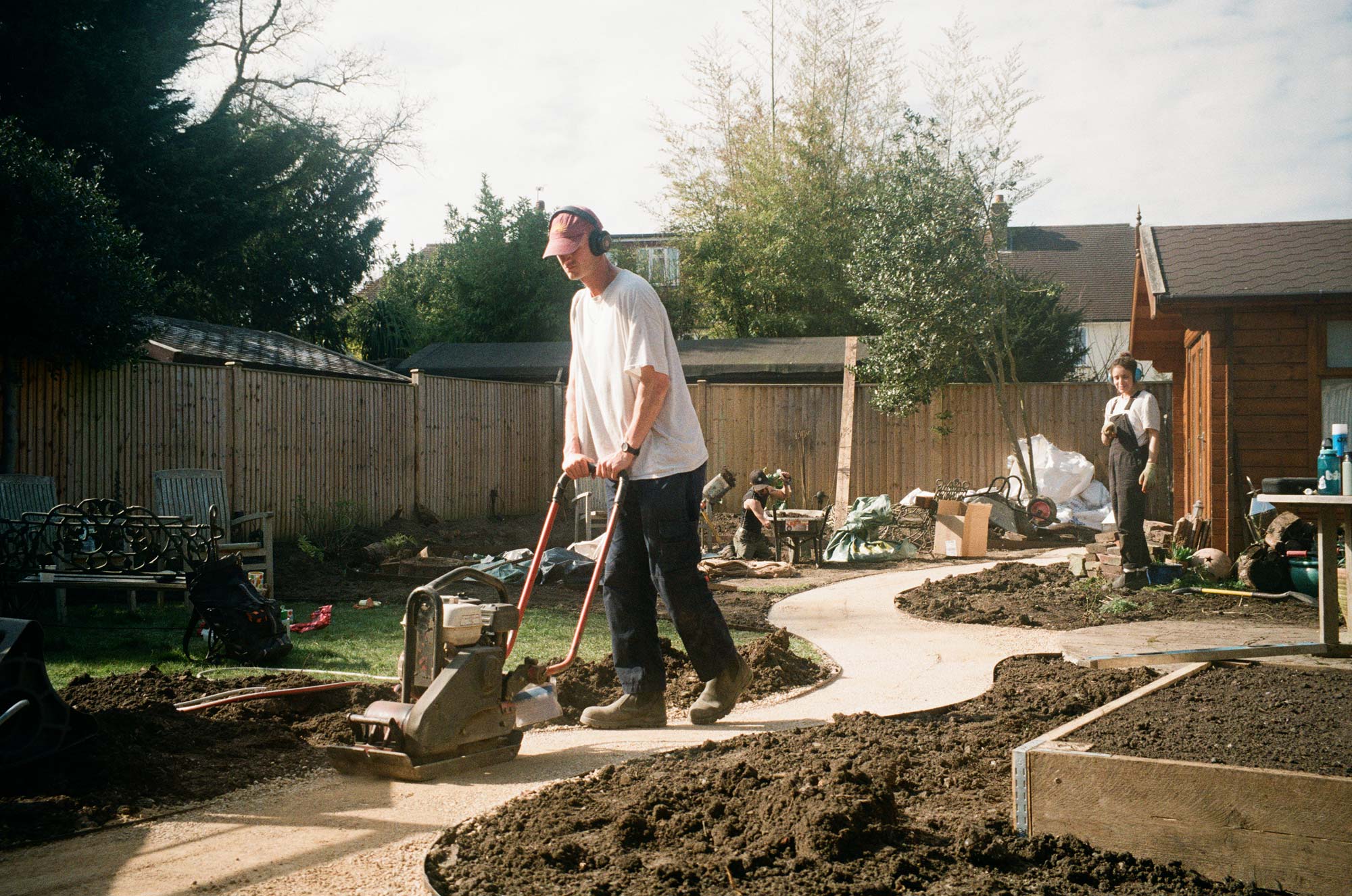 Conscious Gardening Co team member at work